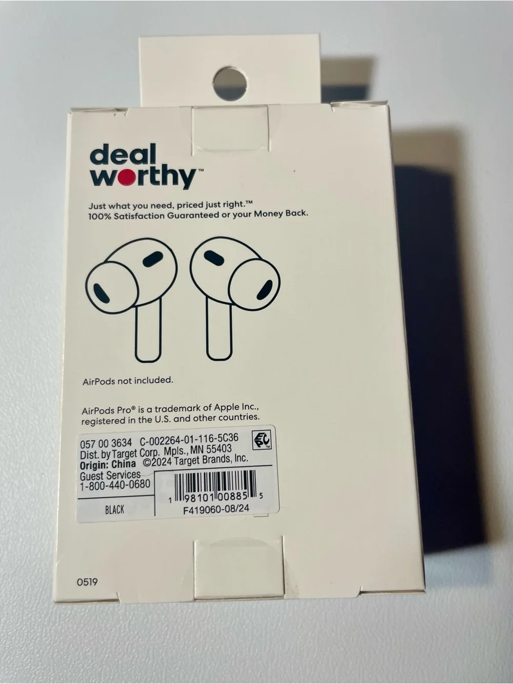 Deal Worthy Earbud Case Cover for AirPods Pro Gen 1 & 2 Plum NWT Colorful